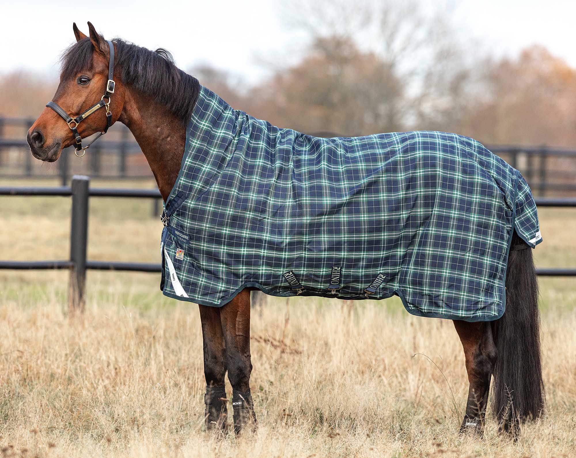 Rhino Wug Hunter Check Heavyweight Horse Turnout Blanket with Vari-Layer, 1000D, 450 Grams - Image 2