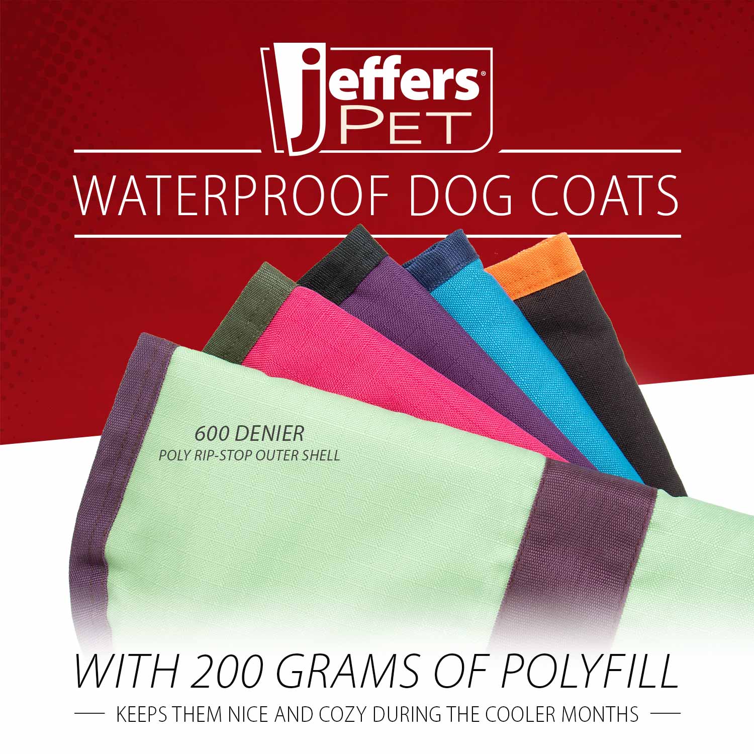 Jeffers Waterproof Breathe-Comfort 600D Ripstop Dog Blanket, 200 Gram - Image 2