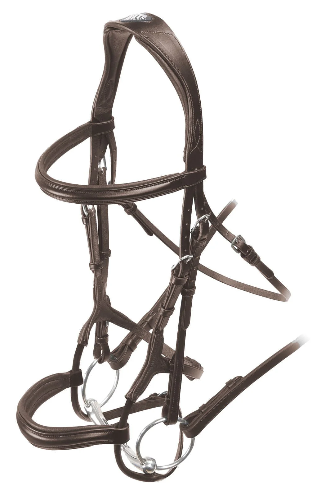 Velociti Rolled Padded Cavesson Bridle - Image 11