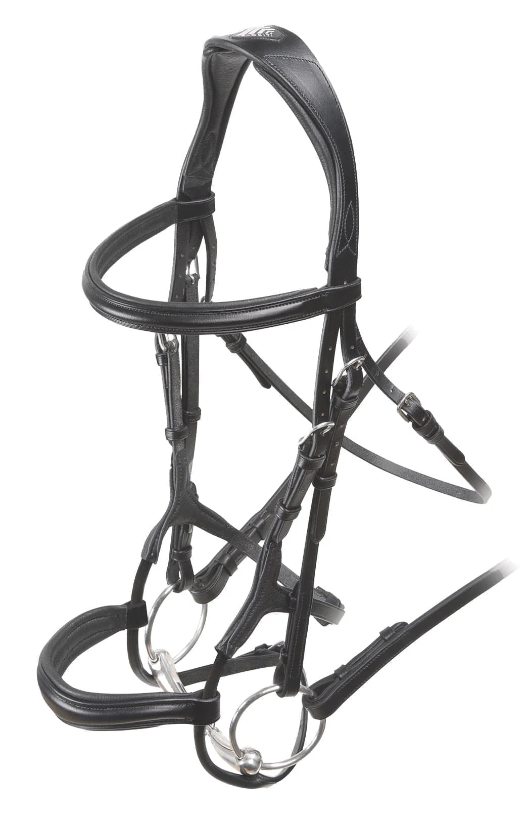 Velociti Rolled Padded Cavesson Bridle - Image 5