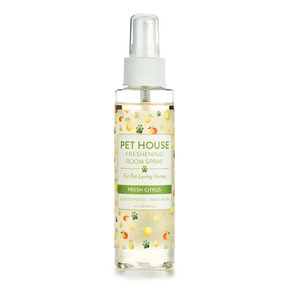 Pet House Freshening Room Sprays, 4 oz – Concentrated, Non-Toxic, Safe for Pet Homes
