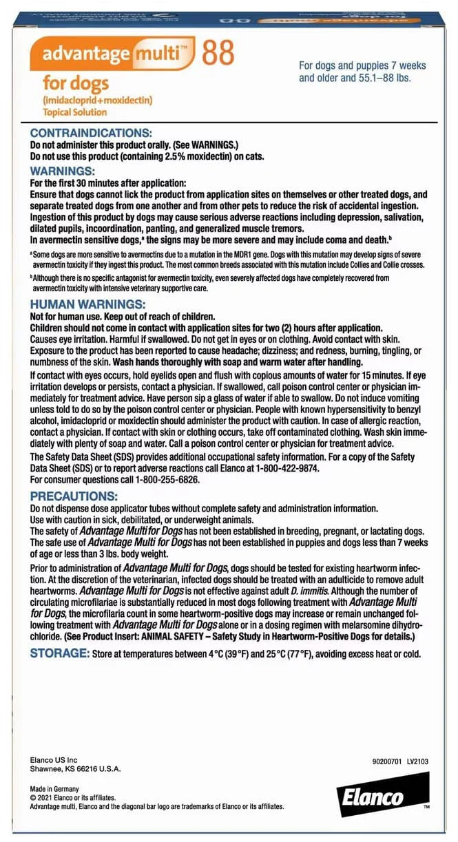 Rx Advantage Multi for Dogs (imidacloprid + moxidectin) Topical Solution - Image 11