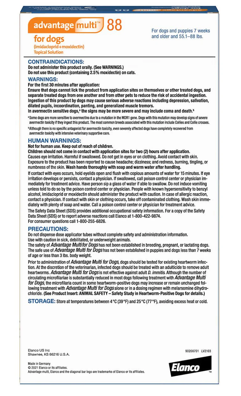 Rx Advantage Multi for Dogs (imidacloprid + moxidectin) Topical Solution - Image 14