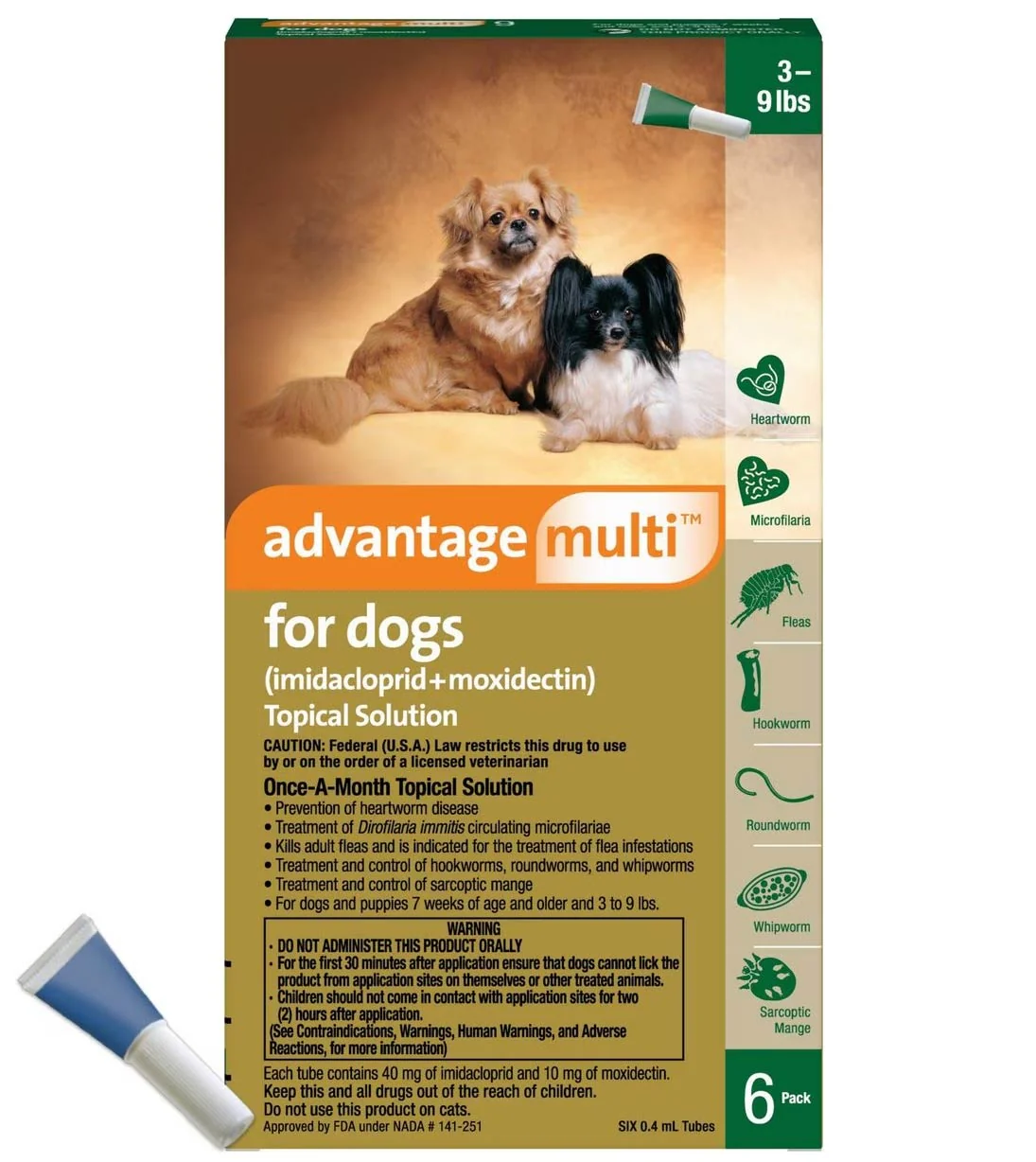 Rx Advantage Multi for Dogs (imidacloprid + moxidectin) Topical Solution - Image 8