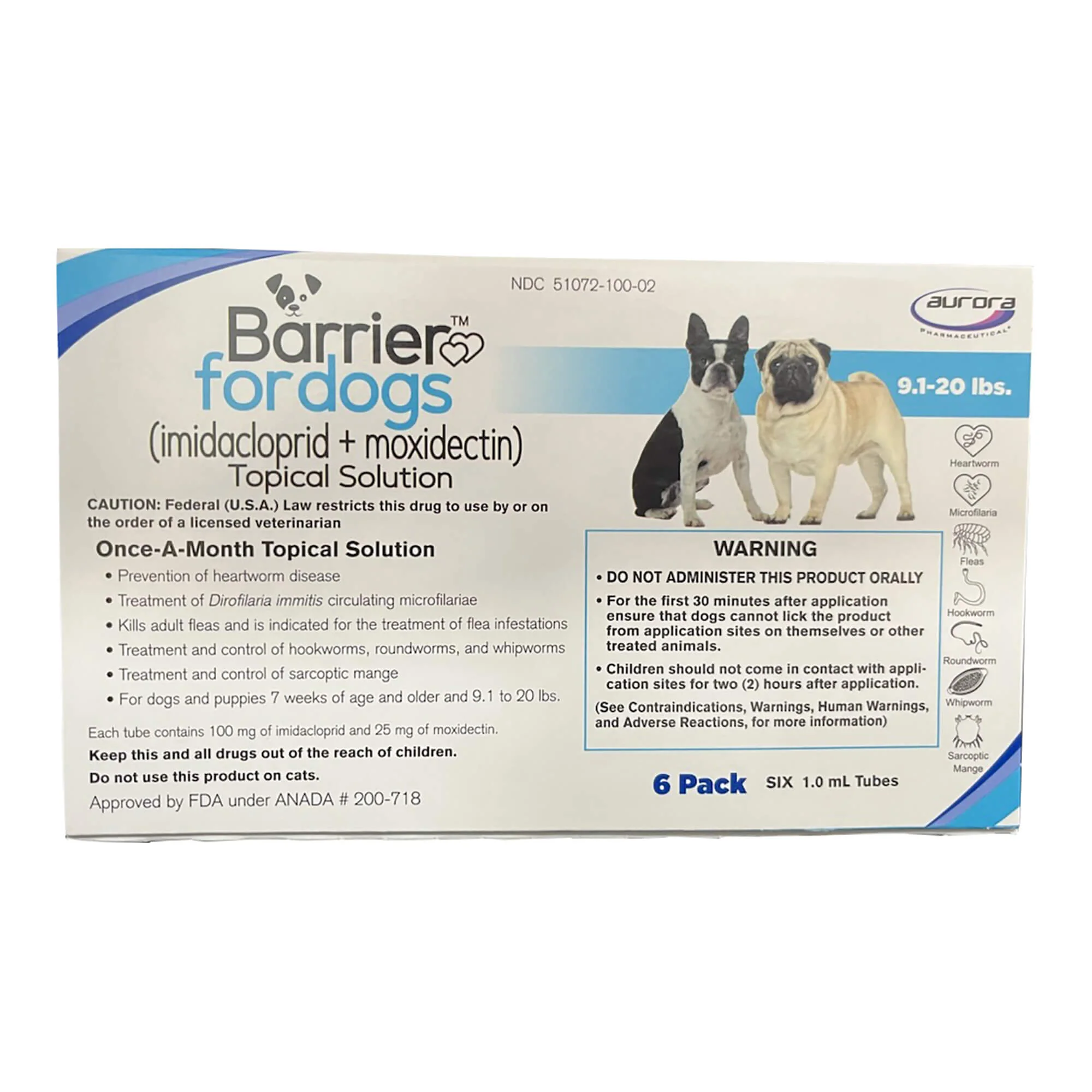 Rx Barrier (imidacloprid + moxidectin) Once-a-month Topical Solution for Dogs - Image 3