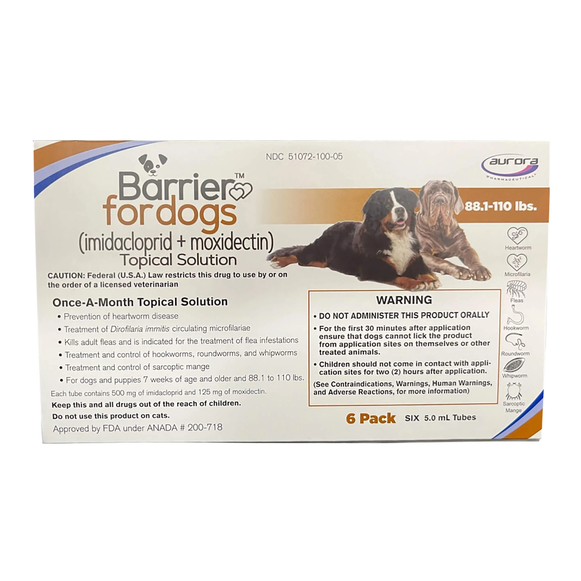 Rx Barrier (imidacloprid + moxidectin) Once-a-month Topical Solution for Dogs - Image 5