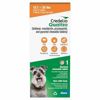 Rx Credelio Quattro Flea & Tick Chewable Tablets for Dogs - Image 10