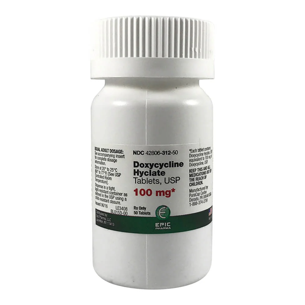 Rx Doxycycline Hyclate (Generic) Tablets - Image 3