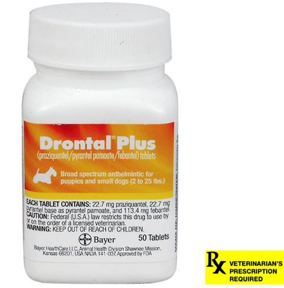 Rx Drontal Plus (praziquantel/pyrantel pamoate/febantel) Broad Spectrum Anthelmintic for Dogs - Image 4