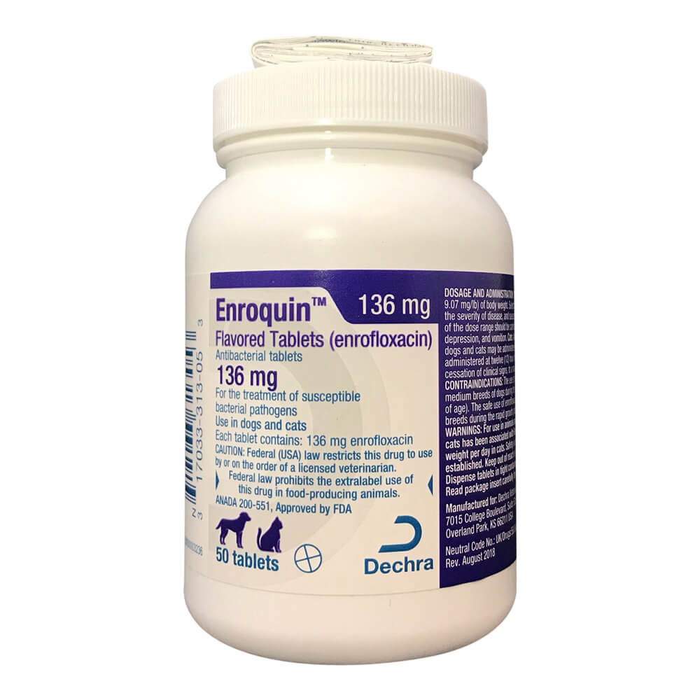 Rx Enroquin (enrofloxacin) Tablets for Dogs and Cats - Image 2