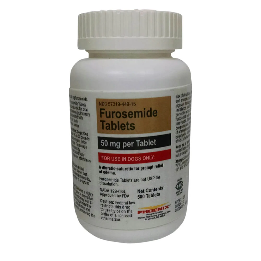Rx Furosemide (Generic) Tablets for Dogs & Cats - Image 3
