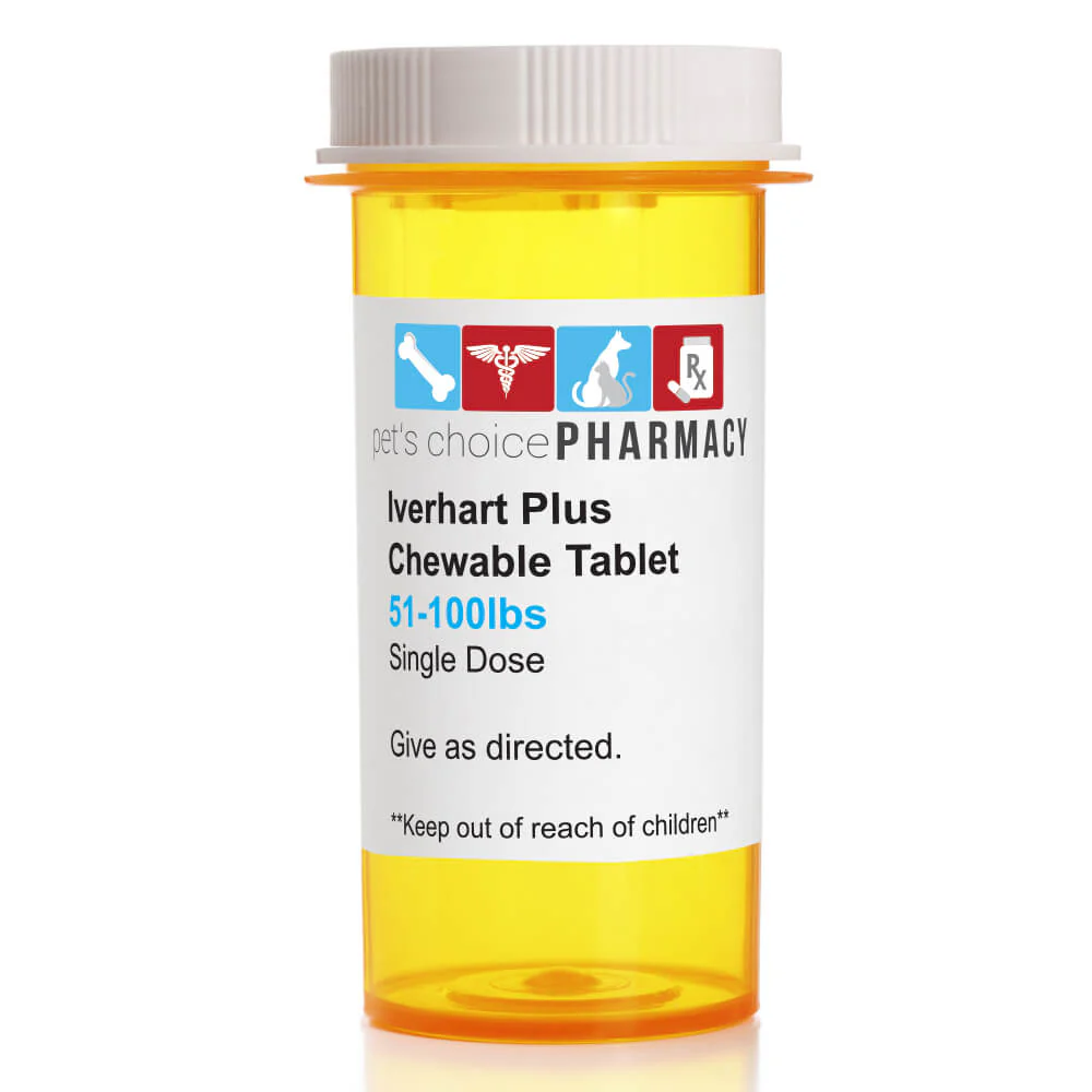 Rx Iverhart Plus (Ivermectin & Pyrantel Pamoate) Monthly Heartworm Protection Flavored Chewable Tabs for Dogs - Image 6