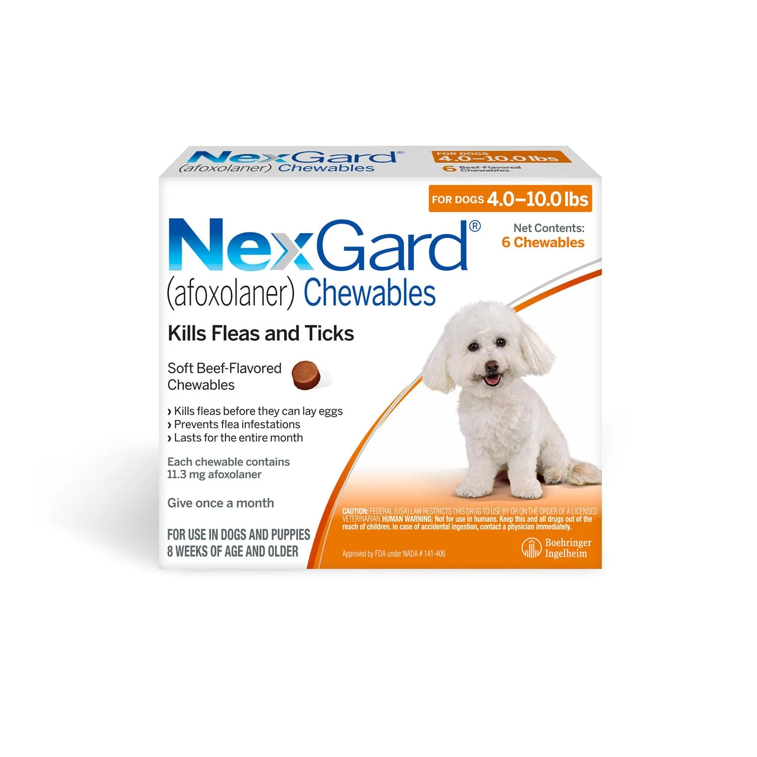 Rx NexGard Flea and Tick Chewables for Dogs