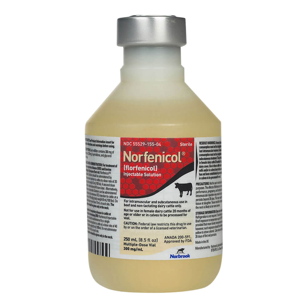 Rx Norfenicol Injectable Solution – Florfenicol Antibiotic for Cattle, BRD & Foot Rot Treatment - Image 2