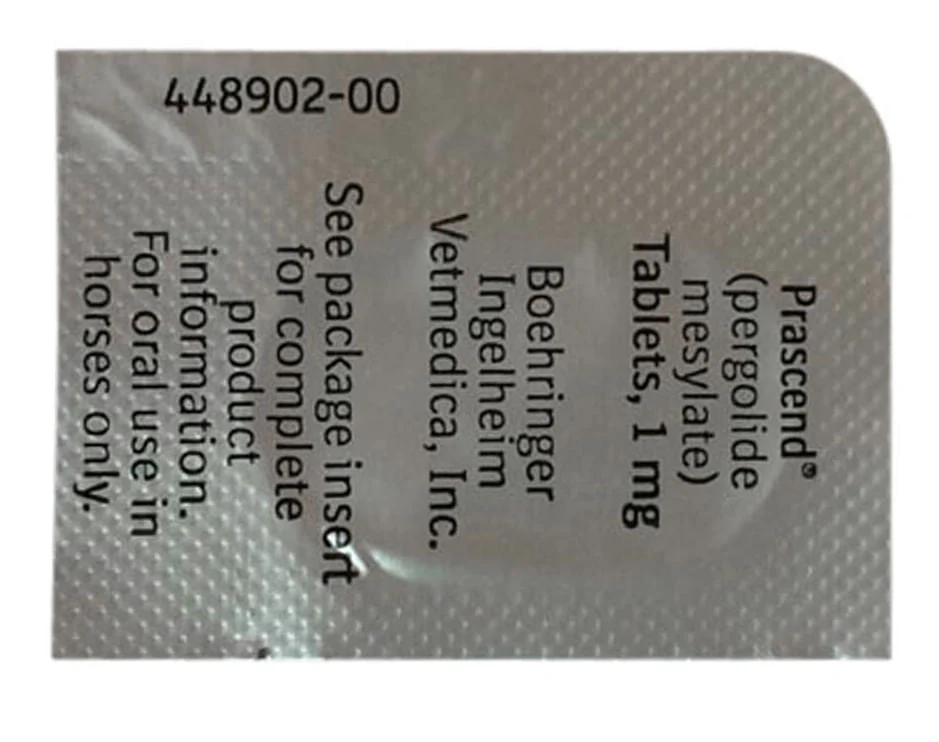 Rx Prascend (pergolide tablets) for Horses, 1 mg - Image 6