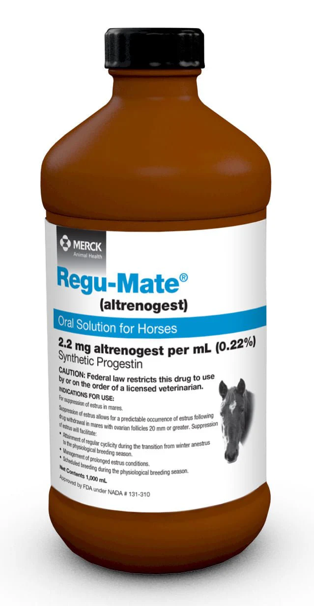 Rx Regu-Mate (altrenogest) Oral Solution for Horses, 1000mL