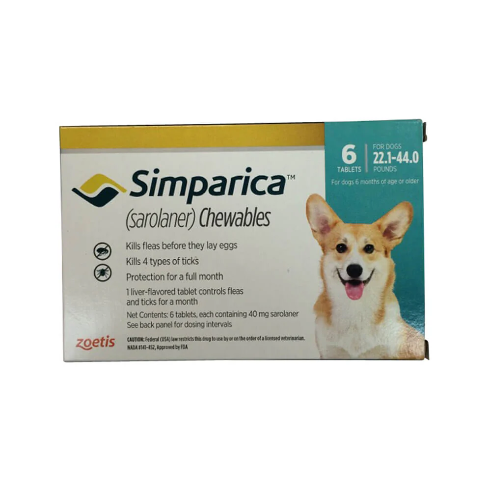 Rx Simparica (sarolaner) Chewable Tablets for Dogs - Image 19