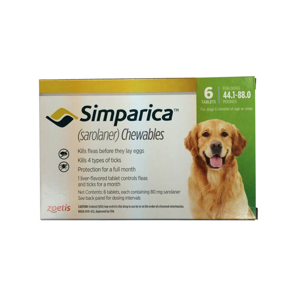 Rx Simparica (sarolaner) Chewable Tablets for Dogs - Image 8