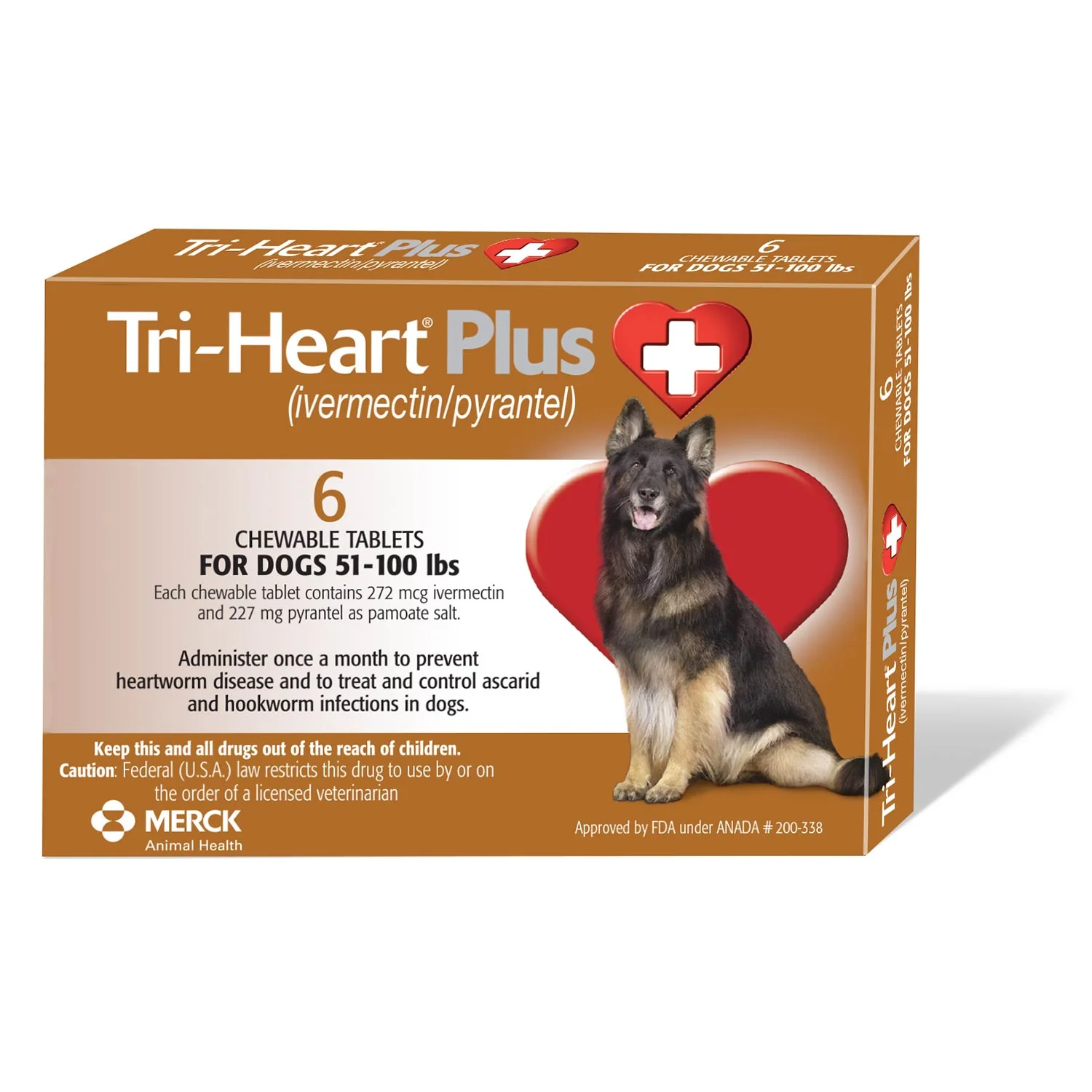 Rx Tri-Heart Plus Chewable Tablets for Dogs, 6 count - Image 3