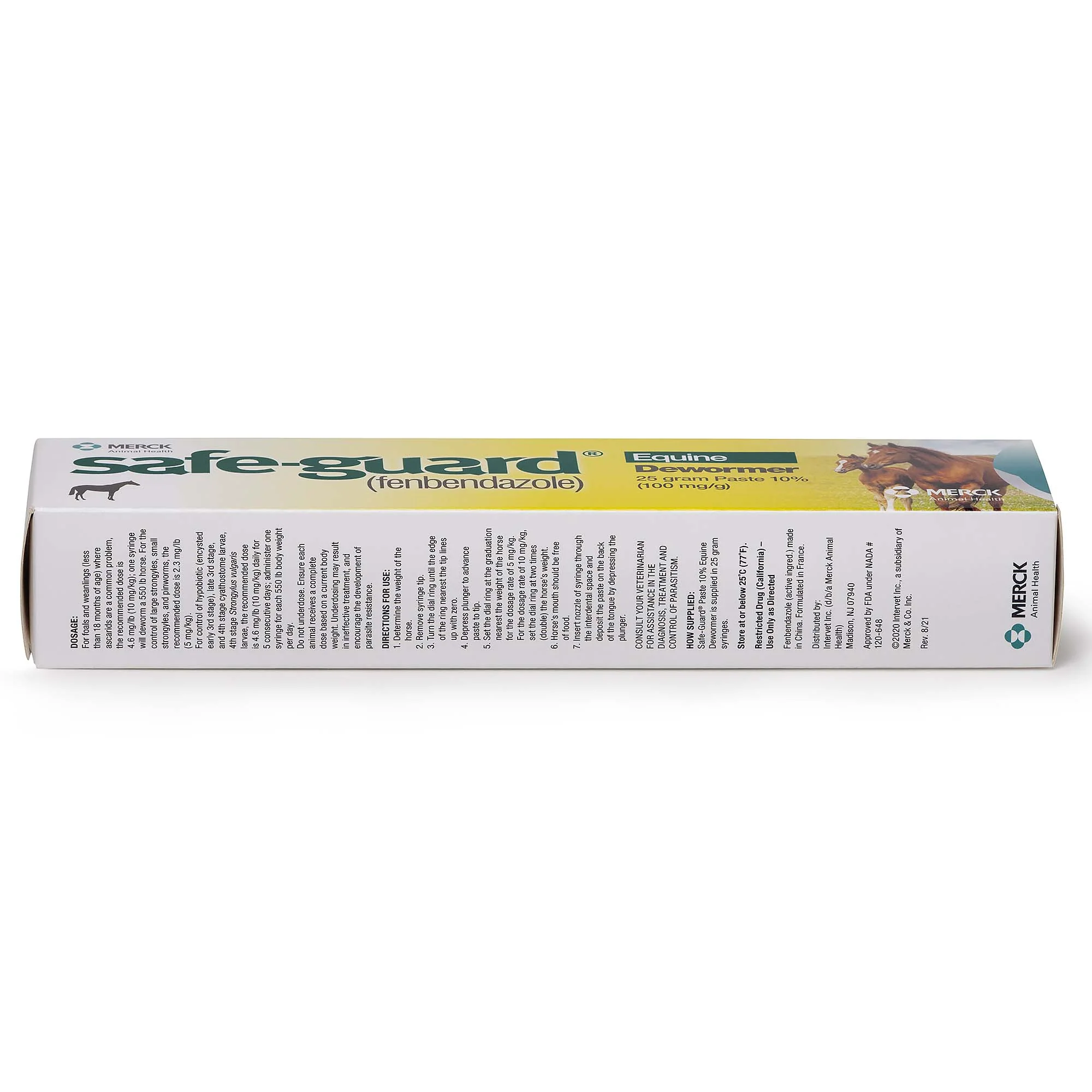 Safe-Guard 10% Fenbendazole Horse Dewormer Paste, 25g – Broad-Spectrum Parasite Wormer - Image 5