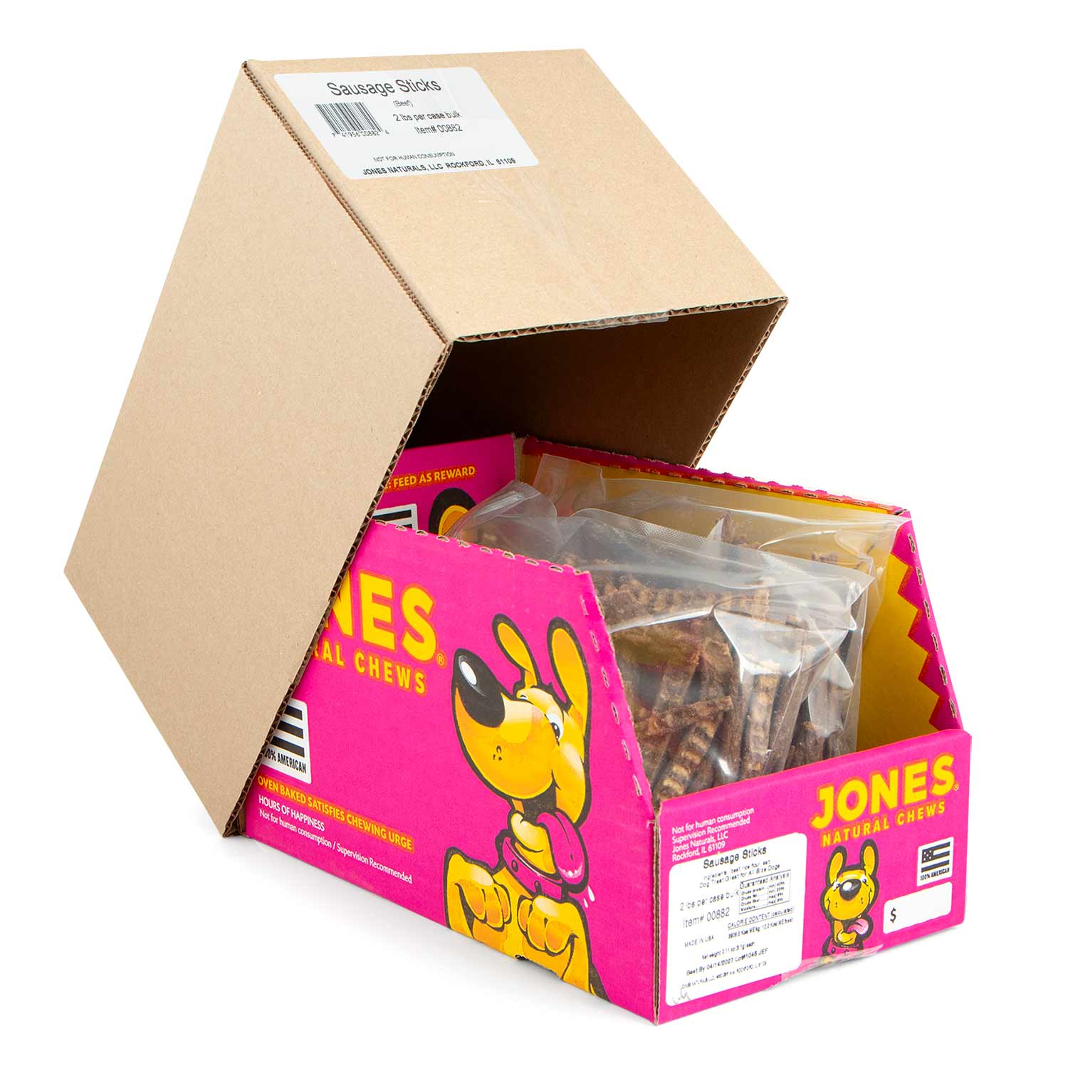 Jones Natural Sausage Sticks Dog Treats, 5" L - Image 7