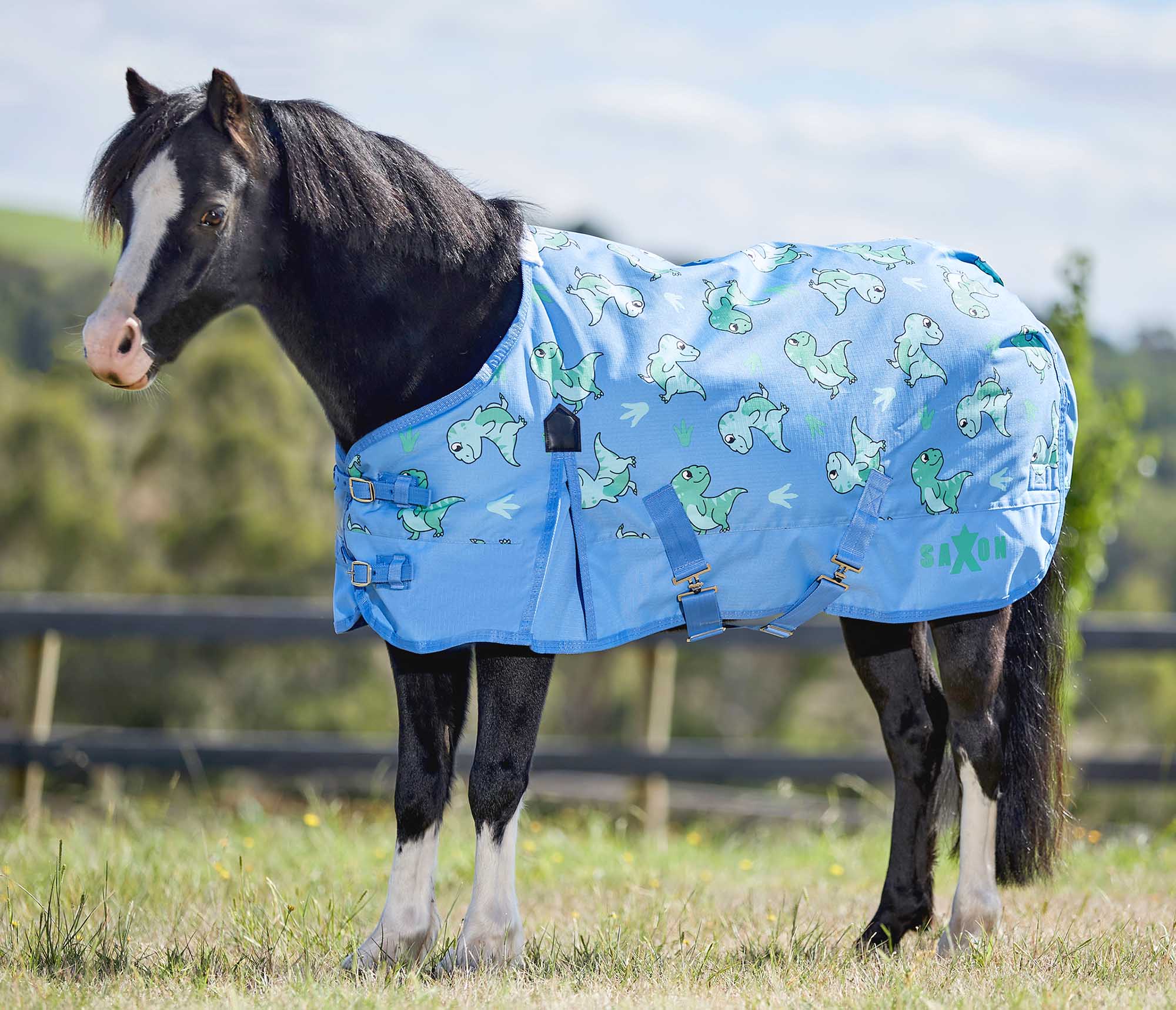 Saxon Pony 600 Denier Standard Neck Turnout Sheet, 0 Grams - Image 12