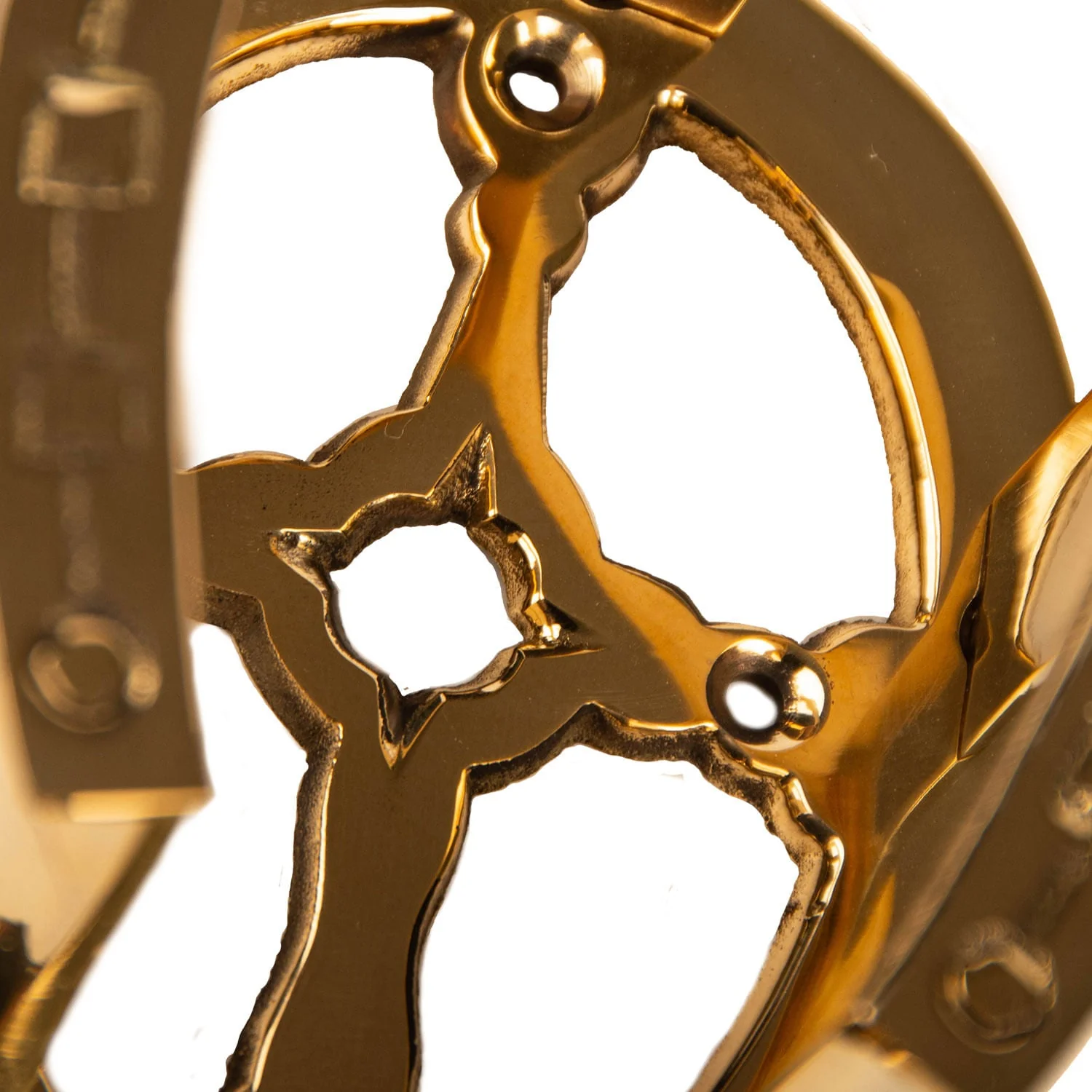 Jeffers Solid Brass Horse Bridle & Tack Wall Mounted Bracket - Image 4