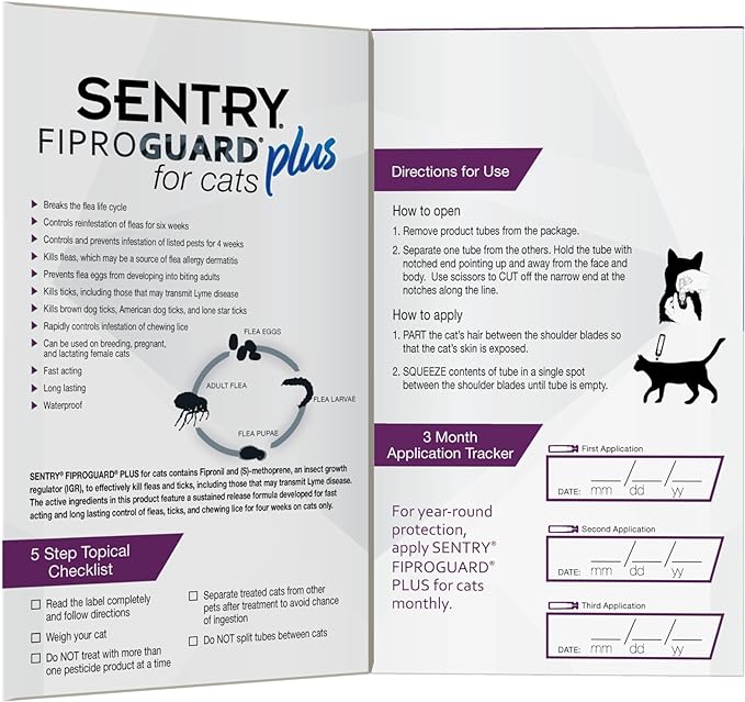 SENTRY Fiproguard Plus Topical for Cats - Image 4