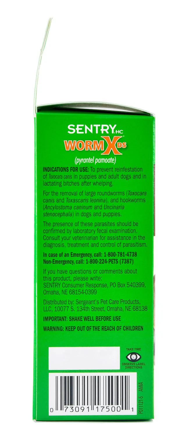 Sentry HC WormX DS Liquid, 2 oz - Image 2