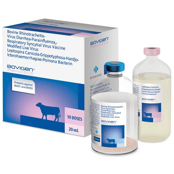BOVIGEN Platinum 5 L5 Cattle Vaccine for Respiratory & Reproductive Protection with Leptospirosis