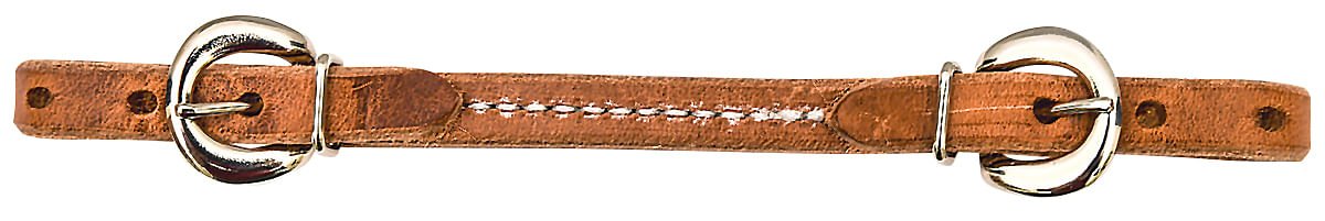Sewn Leather Curb Strap, each