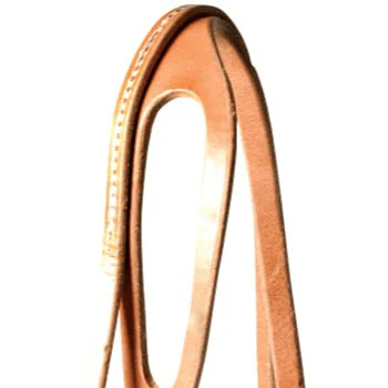 Berlin Leather Hermann Oak Shaped Ear Headstall with Throat Latch - Image 2
