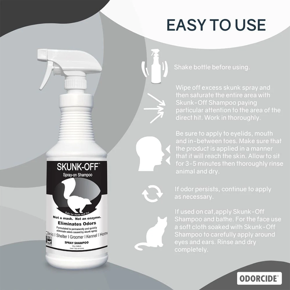 Skunk-Off Shampoo Spray, 32 oz - Image 4