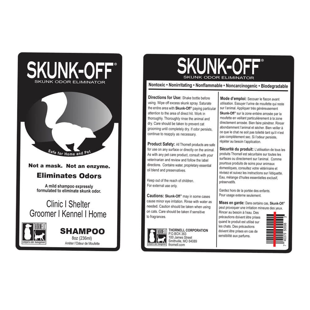 Skunk-Off Skunk Odor Eliminator Shampoo & Spray for Dogs, Cats, Clothing & Furniture - Image 2