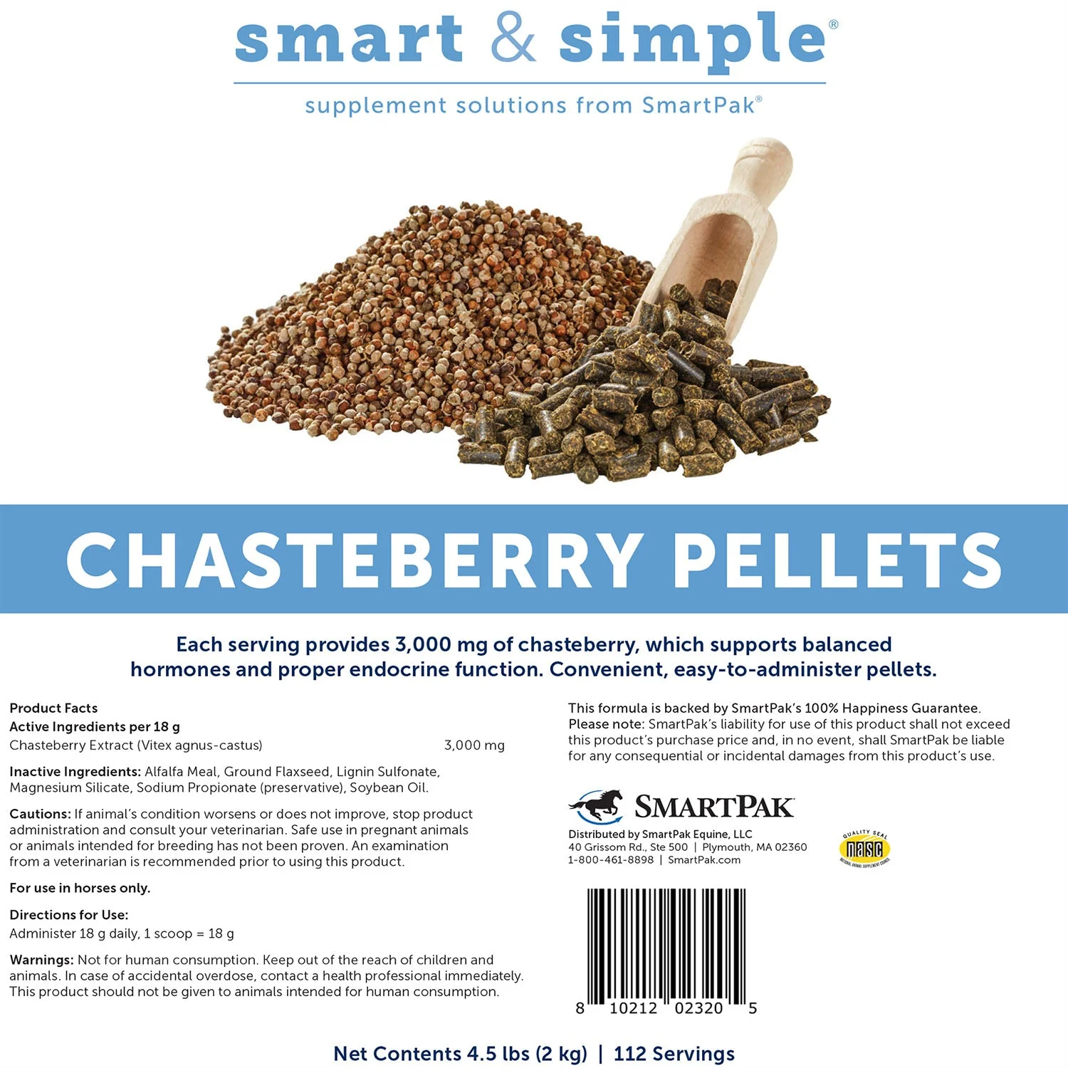 SmartEquine Smart & Simple Chasteberry Pellets - Image 2