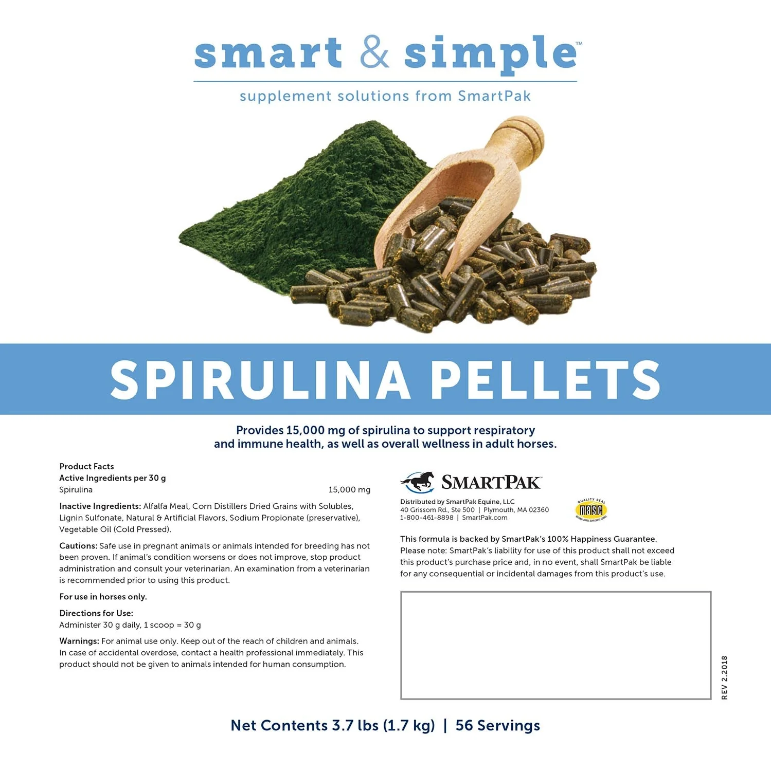 SmartEquine Smart & Simple Spirulina Pellets - Image 2