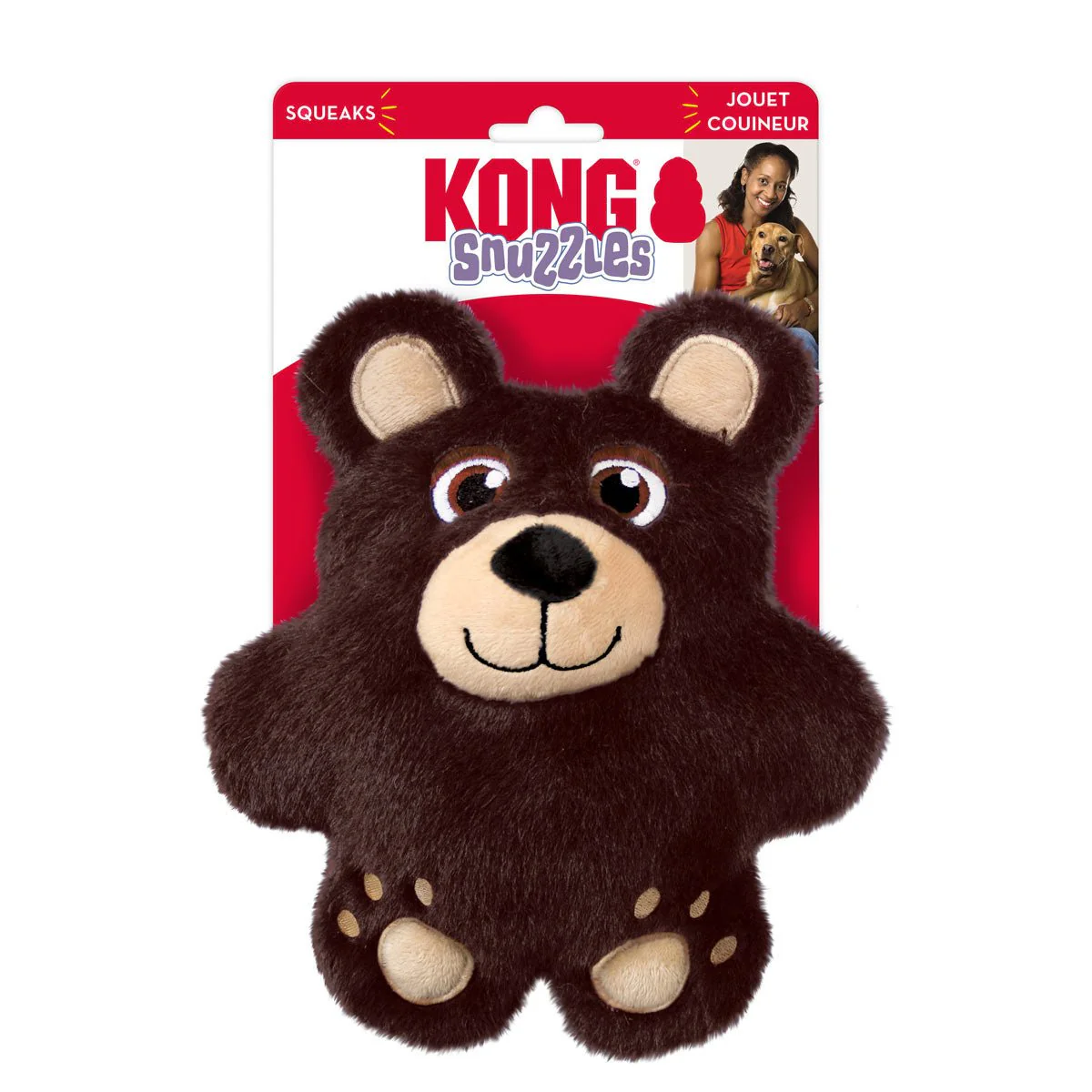 KONG Snuzzles Squeaky Medium Plush Dog Toy - Image 2