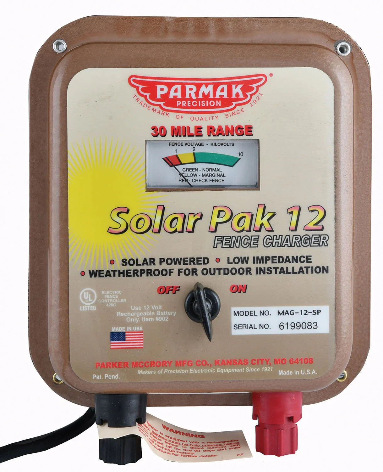 Parmak Solar-Pak 12 Fence Charger - Image 5