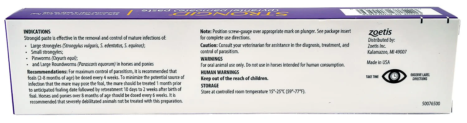 Strongid (pyrantel pamoate) Horse Dewormer - Image 3