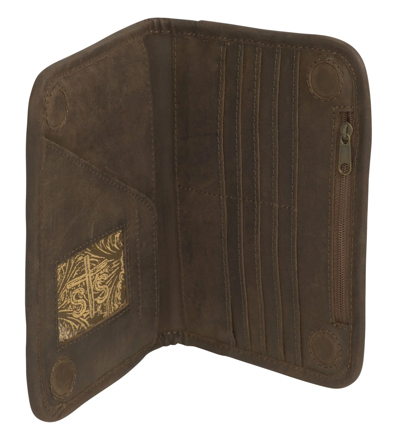 STS Crimson Sun Western Leather Magnetic Wallet - Image 3