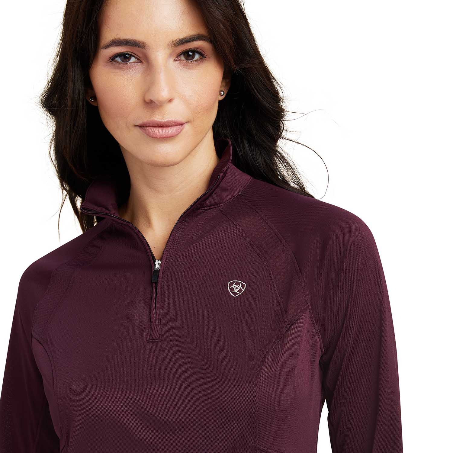 Ariat Womens Sunstopper 2.0 1/4 Zip Long Sleeve Baselayer - Image 12