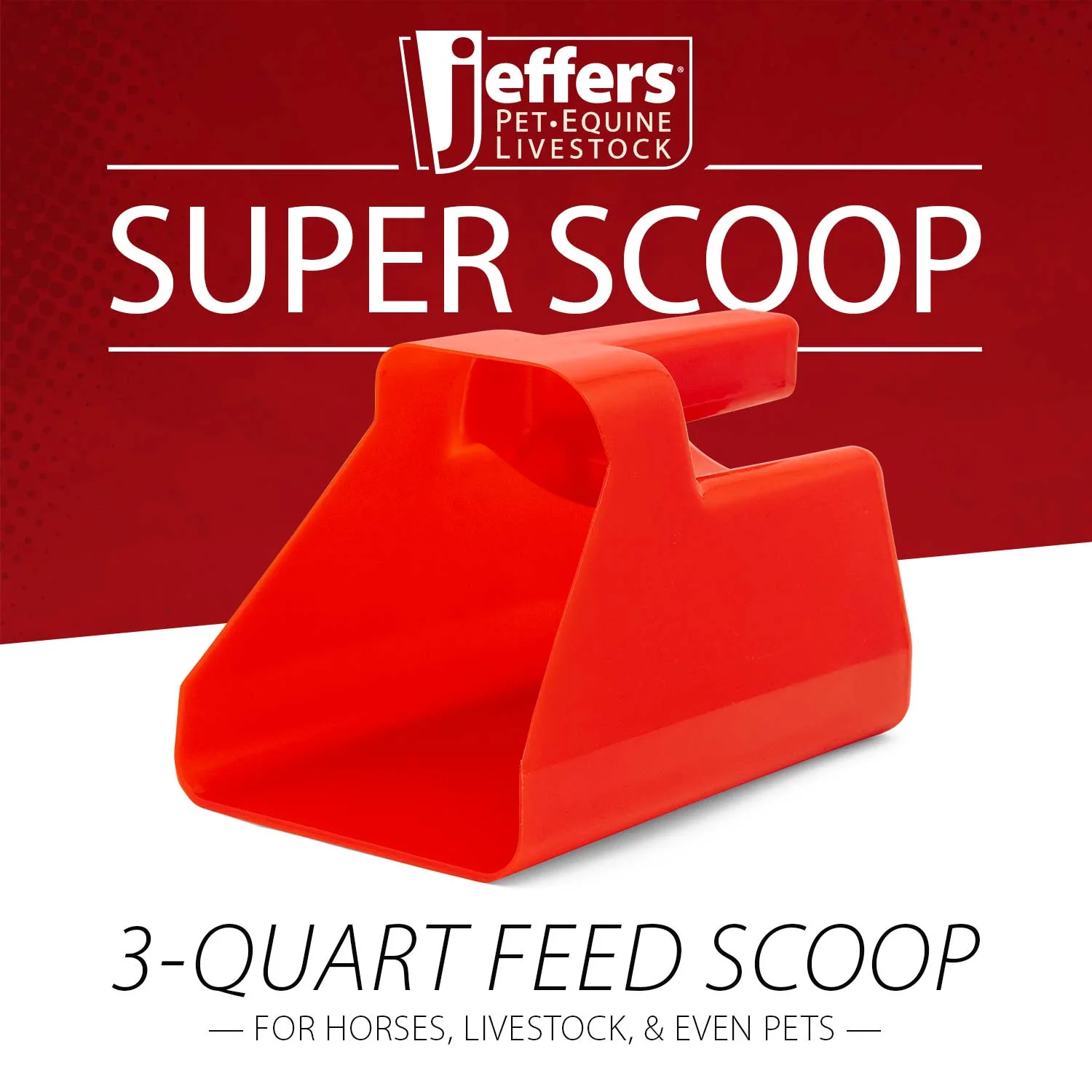 Jeffers 3 Quart Super Scoop for Grain or Feed - Image 8