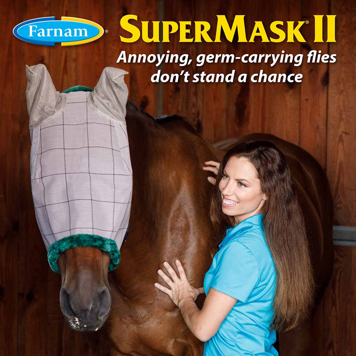 Farnam SuperMask II Classic Horse Fly Mask with Ears - Image 4