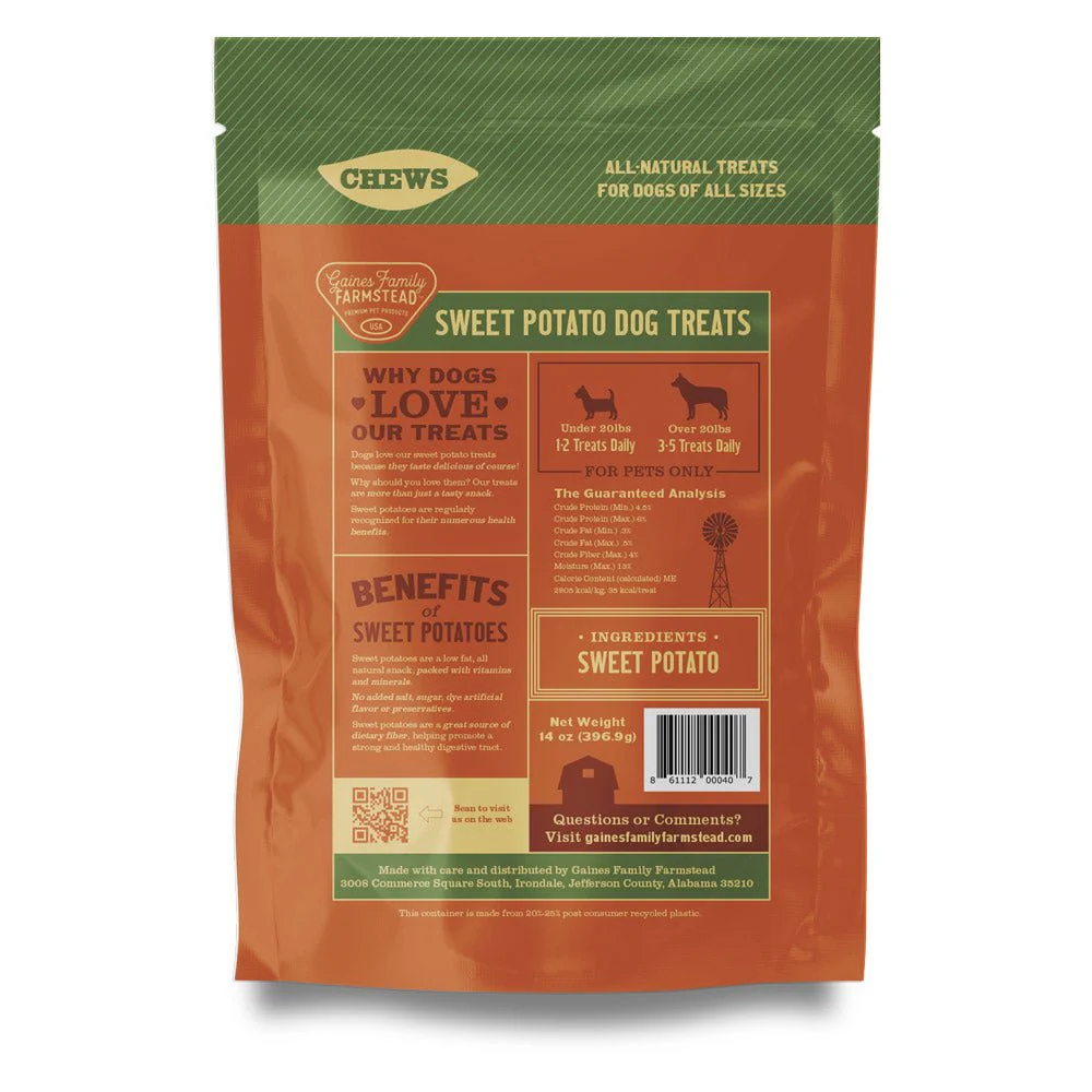 Sweet Potato Dog Chews – All Natural, Single Ingredient, Grain Free Treats for Dogs of All Sizes - Image 10