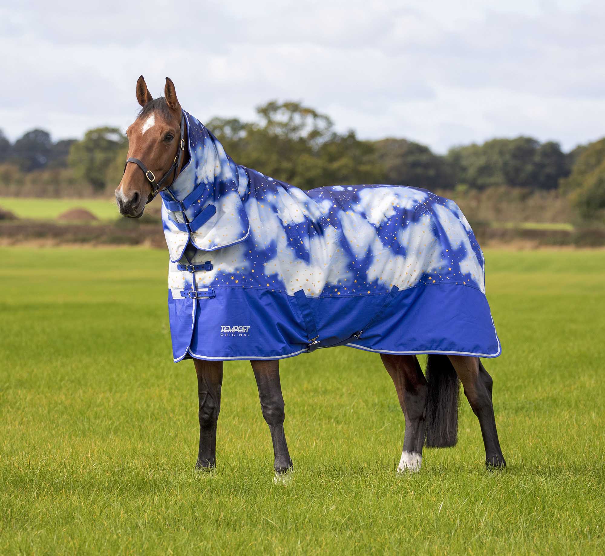 Tempest Original "Midnight Sky" Medium Weight Horse Turnout Blanket - Image 2