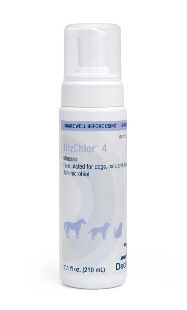 TrizCHLOR 4 Mousse for Horses, Dogs & Cats, 7.1 oz