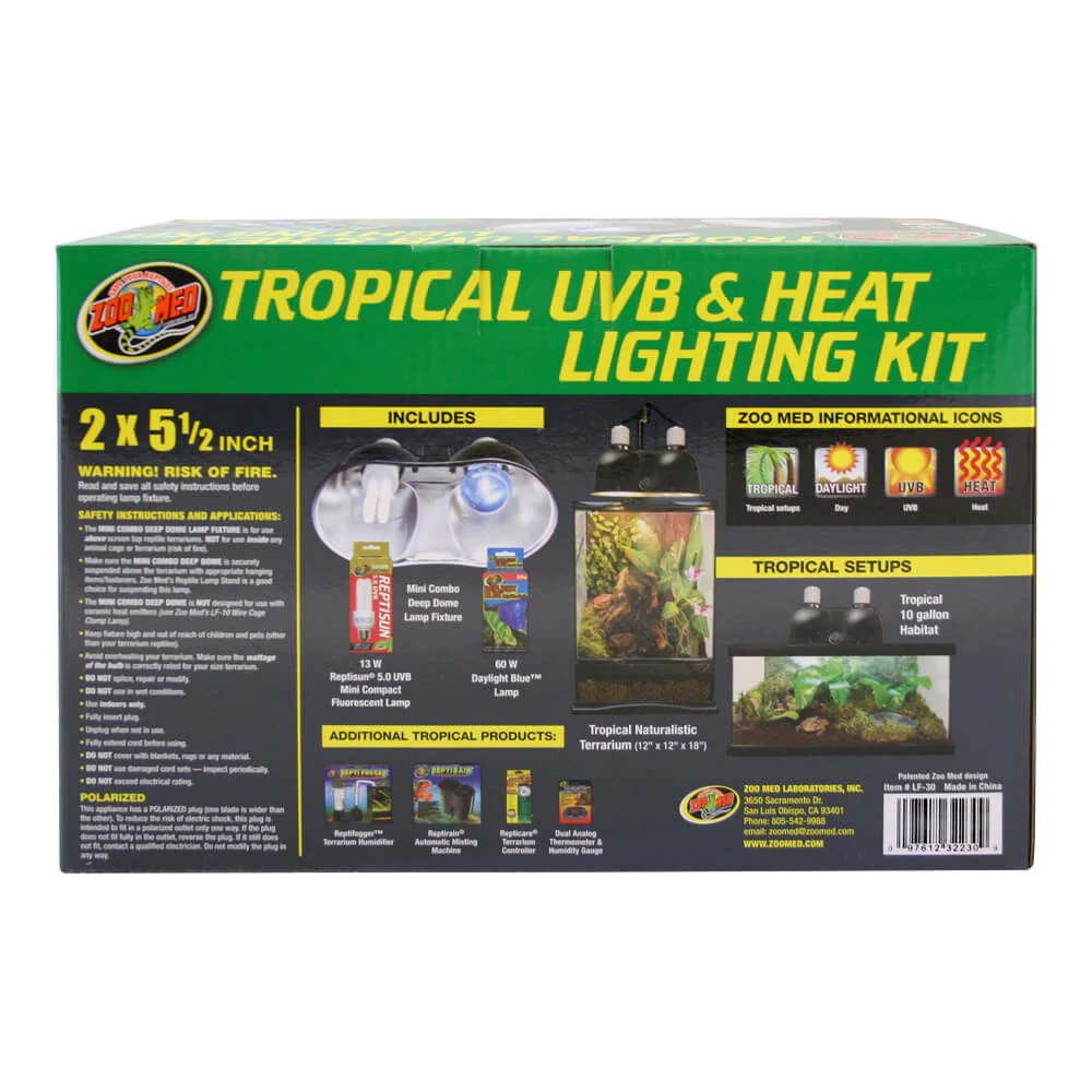 Zoo Med Tropical Reptile UVB and Heat Lighting Kit - Image 2