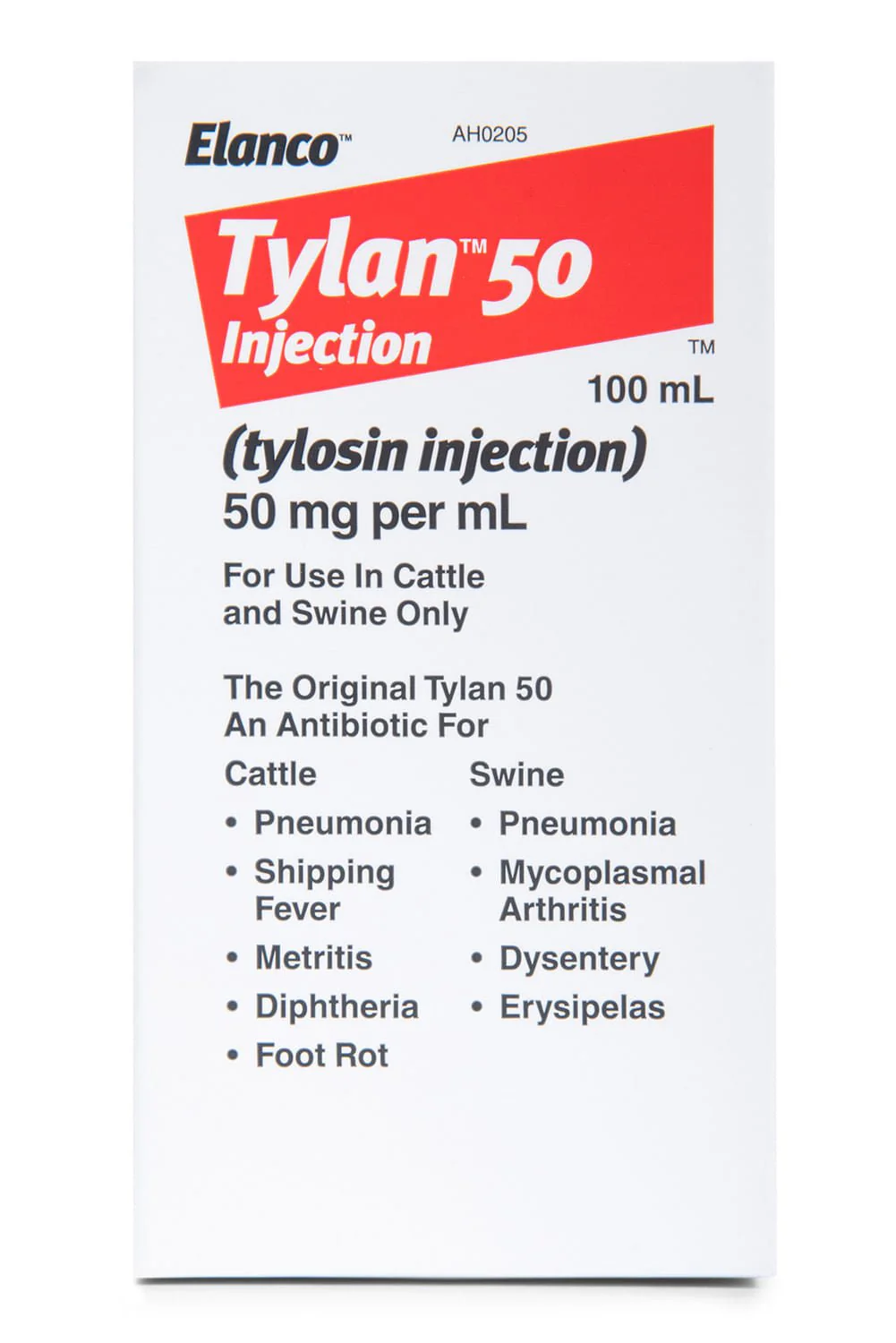 Rx Tylan 50 Injection, 100 mL - Image 3