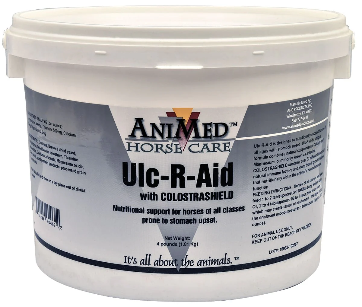 Ulc-R-Aid with COLOSTRASHIELD Digestive Support for Horses