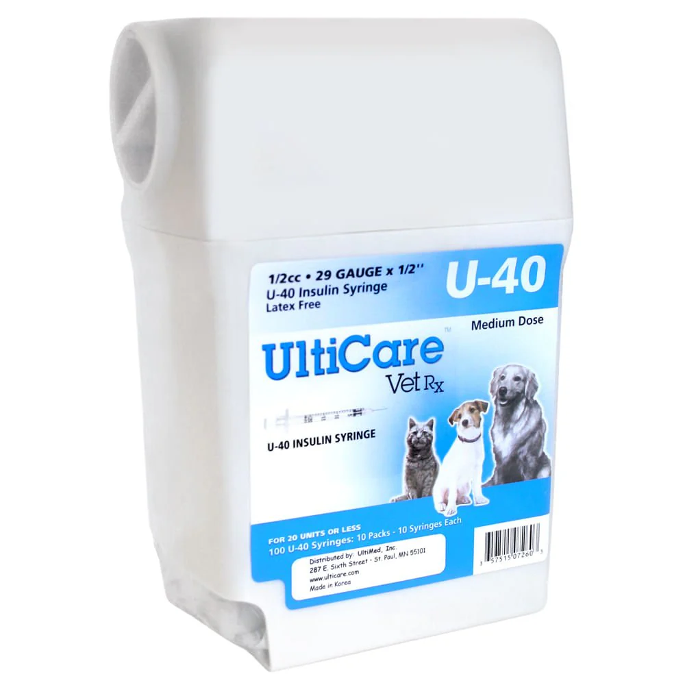 UltiCare U-40 Insulin Syringes with Sharps Container, 100 Count - Image 2
